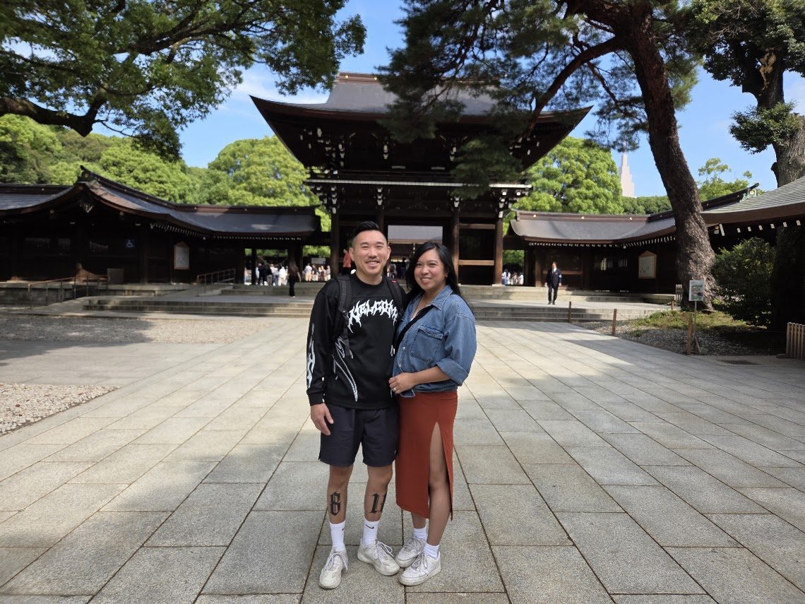 Sara and Eric traveling